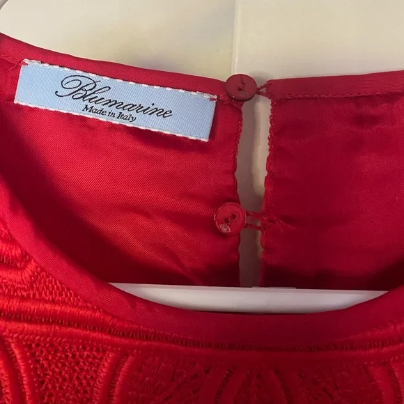 Stunning Blumarine Red Lace Dress size 40 - Picture 5 of 7